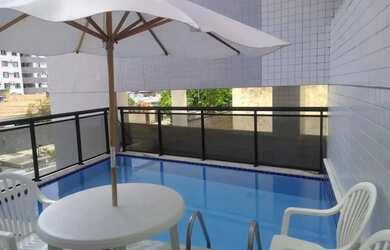 Imagem: O apartamento possui 1 Dormitório, 1 Banheiro, 1 Vaga na garagem