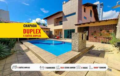 Imagem: A casa em condomínio possui 5 Dormitórios, 5 Banheiros, 4