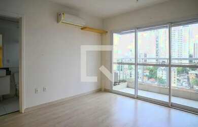 Imagem: O apartamento possui 1 Dormitório, 1 Banheiro, 1 Vaga na garagem