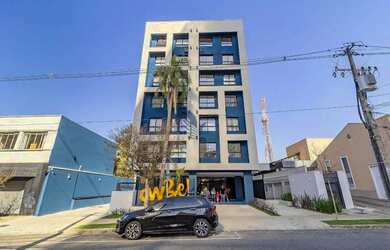 Imagem: O apartamento possui 1 Dormitório, 1 Banheiro, 1 Vaga na garagem