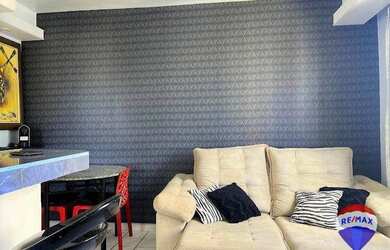 Imagem 4: Flat a 50 m da praia, andar alto, à venda, 37 m² por R$ 220.000 - Candeias...