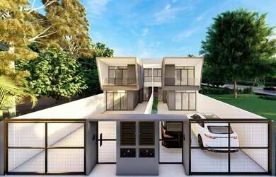 Imagem: A casa possui 3 Dormitórios, 3 Banheiros, 2 Vagas na garagem