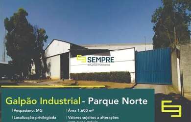 Imagem: O depósito possui 1600m² de Área e está localizado em Parque