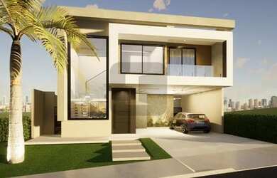 Imagem: A casa em condomínio possui 3 Dormitórios, 5 Banheiros, 4