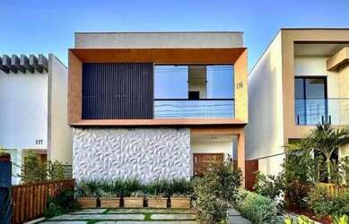 Imagem: A casa em condomínio possui 4 Dormitórios, 5 Banheiros, 4