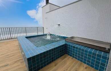 Imagem: O apartamento na cobertura possui 3 Dormitórios, 5 Banheiros