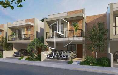 Imagem: A casa possui 4 Dormitórios, 4 Banheiros, 2 Vagas na garagem