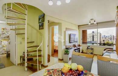 Imagem: O apartamento na cobertura possui 2 Dormitórios, 2 Banheiros