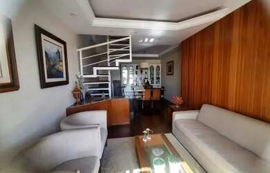 Imagem: O apartamento na cobertura possui 4 Dormitórios, 3 Banheiros