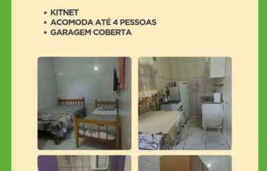 Imagem: A kitnet possui 1 Dormitório, 1 Banheiro, 1 Vaga na garagem