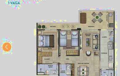 Imagem 2: Apartamento 2 quartos a venda Barra Village Lakes Recreio