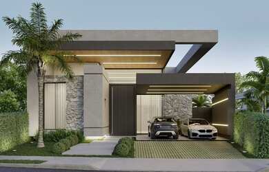 Imagem: A casa em condomínio possui 3 Dormitórios, 3 Banheiros, 238m²