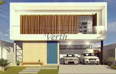 Imagem: A casa possui 3 Dormitórios, 3 Banheiros, 4 Vagas na garagem