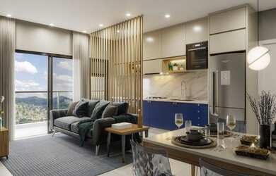 Imagem: O apartamento possui 2 Dormitórios, 2 Banheiros, 1 Vaga na