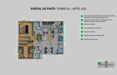 Imagem 11: Portal De Piatã, 2 Quartos Distribuído Em 40M² E 1 Vaga De Garagem....