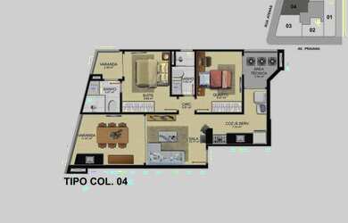 Imagem 12: Imóvel para venda com 61 metros quadrados com 2 quartos em Praia do Morro...