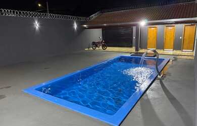 Imagem 2: Área de lazer completa. Piscina, Churrasqueira, Imóvel mobiliadoeVaranda