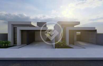 Imagem: A casa possui 3 Dormitórios, 2 Banheiros, 2 Vagas na garagem