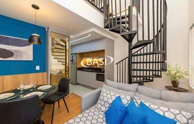 Imagem: O apartamento possui 1 Dormitório, 1 Banheiro, 39m² de Área