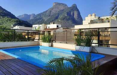 Imagem: O apartamento na cobertura possui 4 Dormitórios, 5 Banheiros