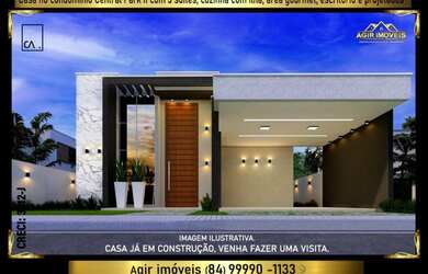 Imagem: A casa em condomínio possui 3 Dormitórios, 4 Banheiros, 2