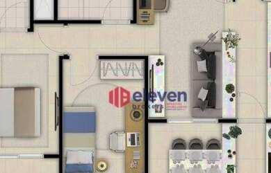 Imagem 4: Apartamento com 2 dormitórios à venda, 72 m² - Encruzilhada - Santos/SP