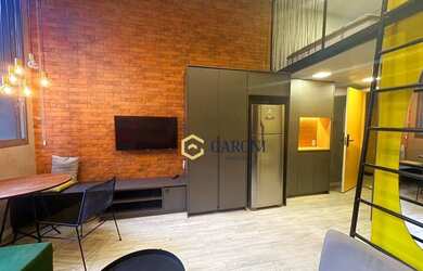 Imagem: O studio possui 1 Dormitório, 1 Banheiro, 25m² de Área, Imóvel