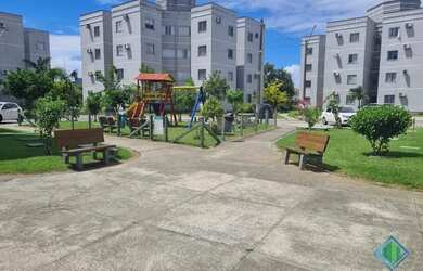 Imagem: O apartamento possui 2 Dormitórios, 1 Banheiro, 1 Vaga na garagem