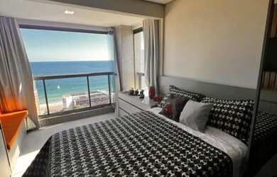 Imagem: O apartamento possui 1 Dormitório, 1 Banheiro, 1 Vaga na garagem