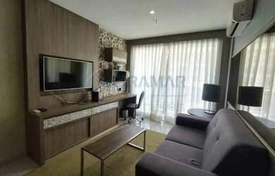 Imagem: O apartamento possui 1 Dormitório, 1 Banheiro, 48m² de Área