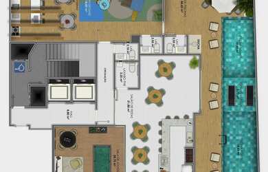 Imagem: O apartamento possui 3 Dormitórios, 1 Banheiro, 3 Vagas na