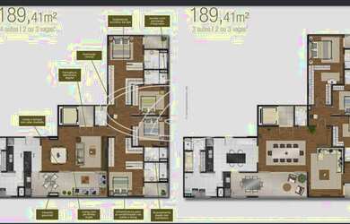 Imagem: O apartamento possui 3 Dormitórios, 1 Banheiro, 2 Vagas na