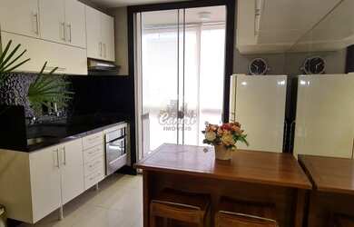 Imagem: O apartamento possui 1 Dormitório, 1 Banheiro, 1 Vaga na garagem