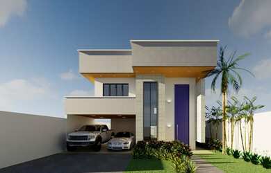 Imagem: A casa em condomínio possui 3 Dormitórios, 3 Banheiros, 4