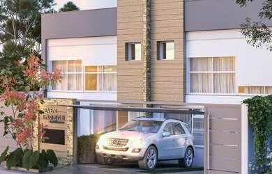 Imagem: A casa possui 3 Dormitórios, 1 Banheiro, 2 Vagas na garagem