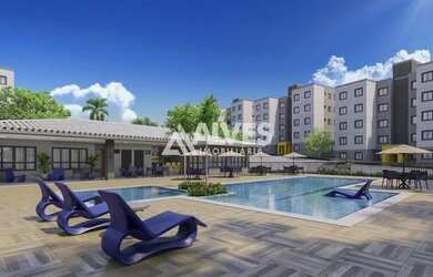 Imagem: O apartamento possui 2 Dormitórios, 1 Banheiro, 1 Vaga na garagem