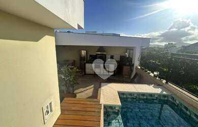 Imagem: O apartamento na cobertura possui 4 Dormitórios, 5 Banheiros