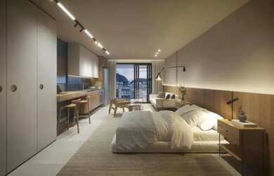 Imagem: O apartamento possui 1 Dormitório, 1 Banheiro, 66m² de Área