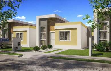 Imagem: A casa em condomínio possui 3 Dormitórios, 2 Banheiros, 2