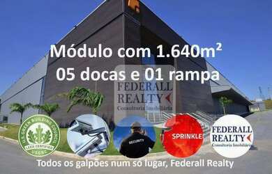 Imagem: O depósito possui 5 Vagas na garagem e 1640m² de Área e está