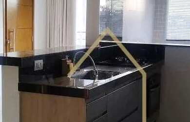 Imagem: O apartamento possui 2 Dormitórios, 1 Banheiro, 1 Vaga na garagem