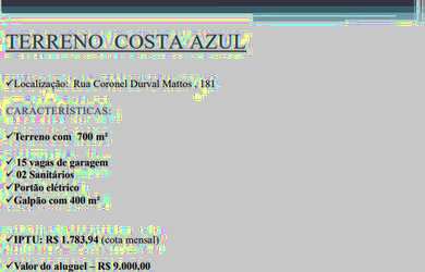 Imagem: O terreno possui 700m² de Área e está localizado em Pernambués