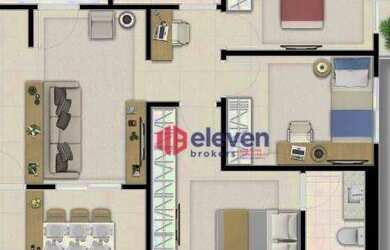 Imagem 6: Apartamento com 2 dormitórios à venda, 72 m² - Encruzilhada - Santos/SP