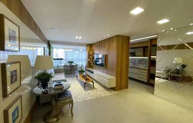 Imagem: O apartamento na cobertura possui 4 Dormitórios, 5 Banheiros