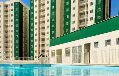 Imagem: O apartamento possui 2 Dormitórios, 1 Banheiro, 1 Vaga na garagem