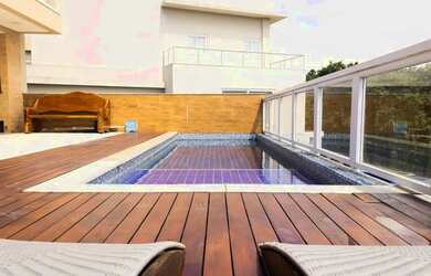 Imagem: A casa em condomínio possui 4 Dormitórios, 5 Banheiros, 3