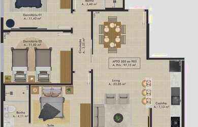 Imagem 12: BALNEáRIO RINCãO - Apartamento Padrão - Zona Sul