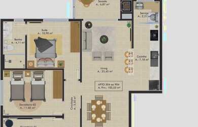 Imagem 10: BALNEáRIO RINCãO - Apartamento Padrão - Zona Sul