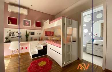 Imagem: A casa em condomínio possui 3 Dormitórios, 4 Banheiros, 4