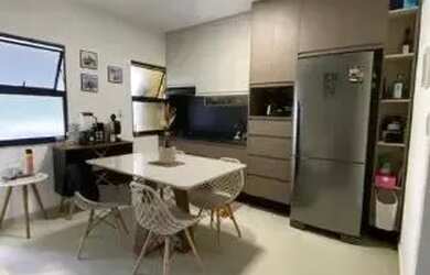 Imagem: O apartamento possui 1 Dormitório, 1 Banheiro, 1 Vaga na garagem